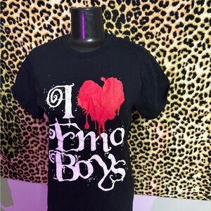 Spencer's Black and Red Emo Kids T-Shirt
